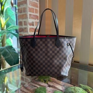 LOUIS VUITTON Damier Ebene Neverfull MM Tote